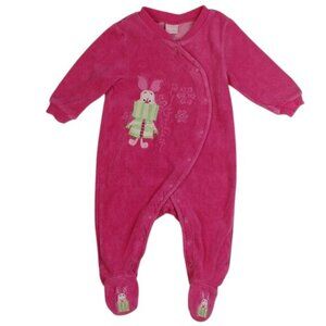 Disney Baby Piglet Holiday Velour Embroidered Snap-Up Footie size 0-3 Months